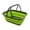 Dark Gray/Fluorescent Green, variant on SAMMART Collapsible Plastic Tub with Handle 9.2L (2.3 gallons) - Portable Outdoor Picnic Basket/Crate - Foldable Basin for Washing Dishes,Camping,Hiking