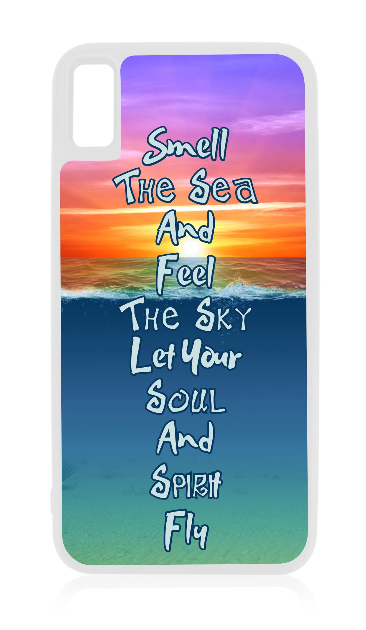 Sea and Sky iPhone xr Quote Cases xr Quote Case Case White Rubber Case for iPhone XR iPhone