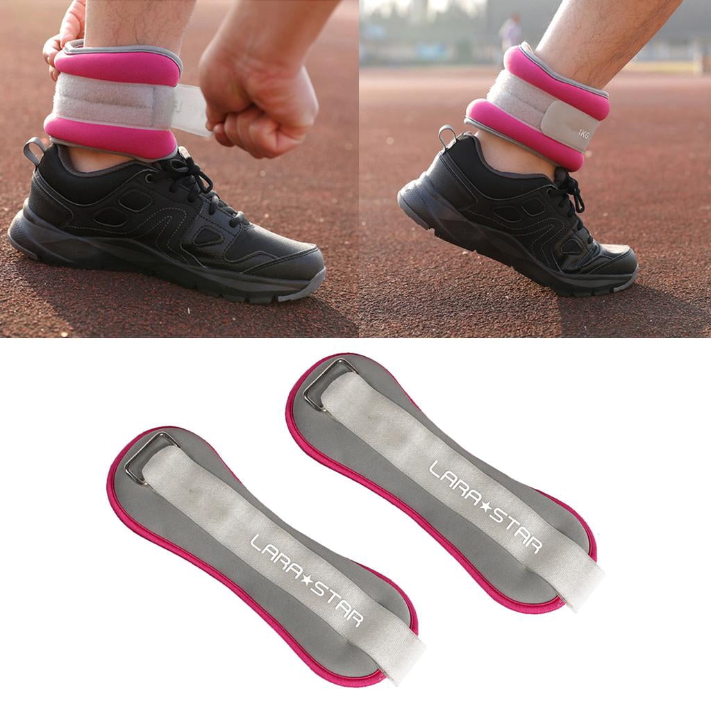funtasica Ankle Wrist Weights Arm Leg Muscle Building Fitness Exercise for Weight Lifting - Gray