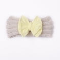thumbnail image 2 of EnJoCho Toddler Baby Boys Girls Knitted Stretch Color Block Bowknot Hairband Headband Kids Casual Fashion Headwear Accessories, 2 of 5