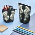 thumbnail image 4 of Kdxio Telescopic Pencil Bag Pen Holder Stationery Case,Stand-up Retractable Transformer Bag Organizer for Christmas Holiday(Floral Angelic White Wings), 4 of 6