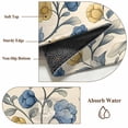 thumbnail image 6 of Vintage Blue Yellow Round Area Rug 4 FT, Non Slip Indoor Outdoor Rug, Spring Enchanted Garden Florals Washable Soft Circular Carpet Non-Shedding Floor Mat for Coffee Table Nursery Foyer Balcony, 6 of 8
