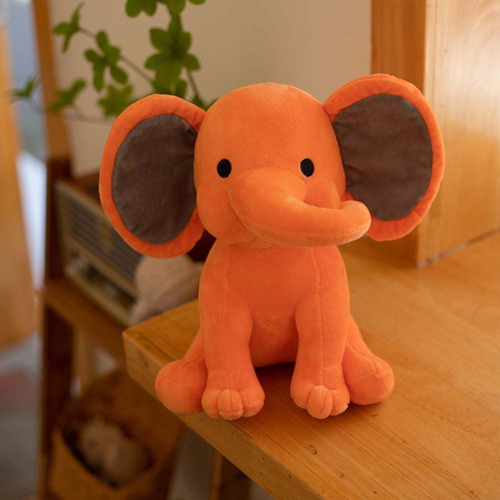 orange elephant plush