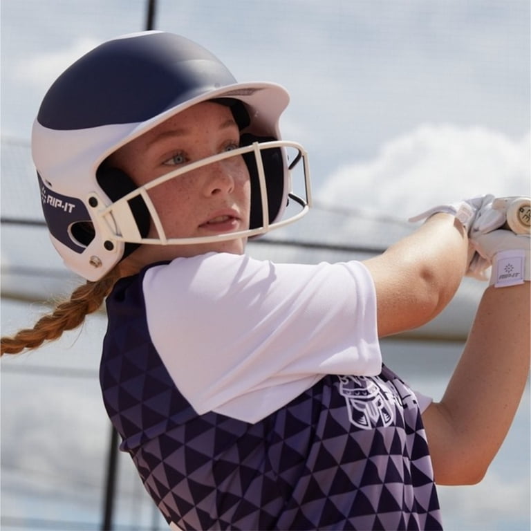 RIP-IT Vision Pro Softball Batting Helmet, Scarlet, M/L photo 5