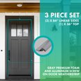 thumbnail image 5 of Gray Premium Foam 1-5/8 in. x 84 in. Gray Screw On Door Weatherstrip with Aluminum Carrier and Foam Gasket, Pack of 25, 5 of 6