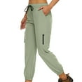 thumbnail image 3 of Plebaso Jogger Pants for Women Casual Solid Color Elastic Waist Straight Leg Pants Women's Loose Outdoor Fitness Pants, 3 of 6