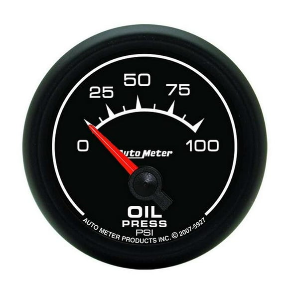 Auto Meter 5927 2.06 in. ES Electric Short Sweep Oil Pressure Gauge - 0-100 PSI
