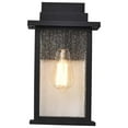 thumbnail image 4 of Nuvo Lighting Sullivan 1 Light Medium Wall Lantern Matte Black with Clear Seeded Glass, 4 of 6