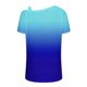 thumbnail image 4 of Fiudx Ofertas Flash Del Día Blusa con Botones de Manga Corta Halter con Hombros Descubiertos y Estampado para Mujer, 4 of 5
