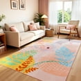thumbnail image 4 of Ultrug Boho Vintage Rugs Non Slip Area Rug Soft Carpet for Living Room Bedroom Home Decor Office,4'x6',Pink, 4 of 7