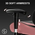 thumbnail image 3 of GTPLAYER Gaming Chair with Footrest PU Leather Office Chair with Adjustable Headrest, Pink, 3 of 8