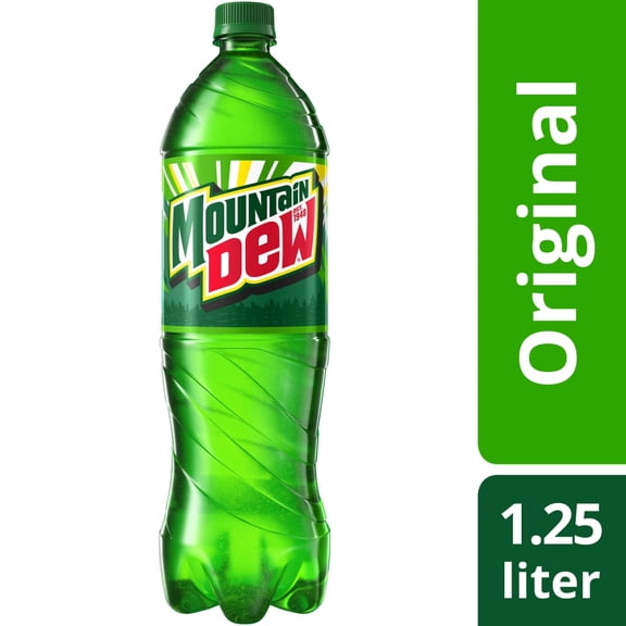 Mountain Dew Soda Bottle 1.25 liter - Pack of 1