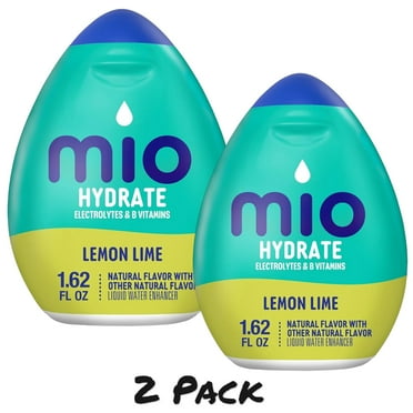 Mio Sport Liquid Water Enhancer, Lemon Lime, 1.62 fl oz, Pack of 2