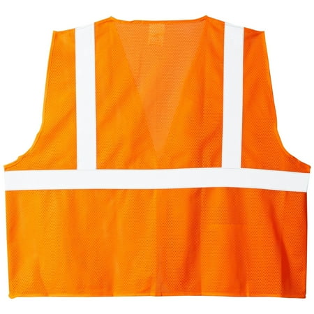 

SV2ZOMXL Class 2 Economy Mesh Safety Vest With Zipper Orange X-Large