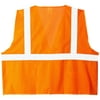Radians Polyester Mesh Economy Class 2 High Visibility Vest with Zipper Closure HI/VIS ORANGE