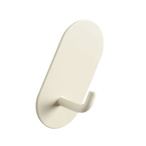 Gancho de Hierro Premium Derrás de la Puerta Con Adhesivo Fuerte, Negro Mate, Fácil de Limpiar, ideal para organización para organización para organización de Baña o cocina, resistente y