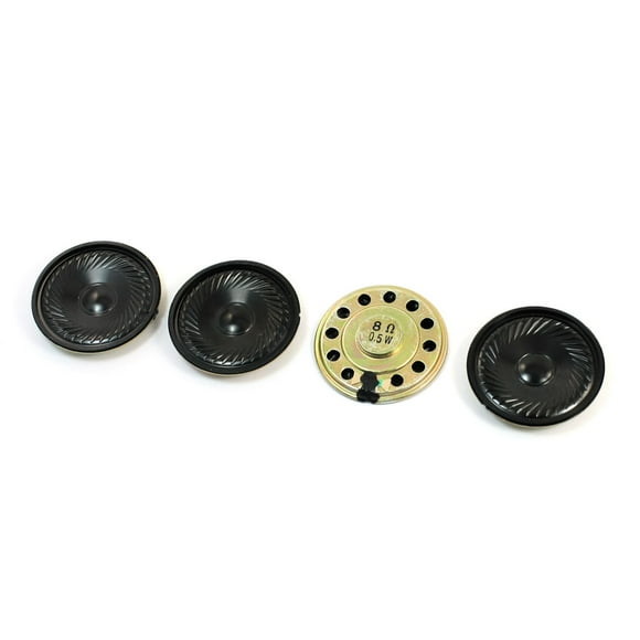 Reproductor de música Parte altavoz mini metálico redondo sellado de 50 mm de diámetro, altavoz de 8 Ohm 0.5Watt 4 piezas