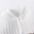 thumbnail image 4 of Baby Boy Girl Winter Romper Newborn Warm Jumpsuit Button Cotton Button Jumpsuit for 1M-24M, 4 of 5