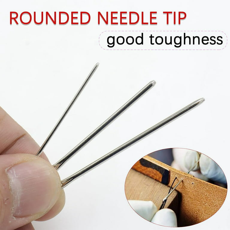 5Pc Large-eye Blunt Needles Steel Knitting Hand Sewing Darning Embroidery  Needle