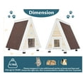 thumbnail image 3 of Petsfit Outdoor Cat House ,Outdoor Indoor Pet House with Escape Door for Rabbits,Ferret,Guinea Pig,Dogs and Other Small Animals，Solid Wood, 3 of 8
