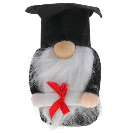 

NUOLUX 1pc Graduation Season Gnome Doll Adornment Home Office School Ornament