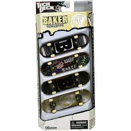 Tech Deck Fingerboard 4-Pack, Baker
