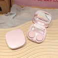 thumbnail image 4 of Lilixerw Compact Contact Lens Case,Stylish All-in-One Travel Storage Box with Built-in Accessory Slot,Leak-Proof & Durable for Daily,Gym,Outdoor,2.76x0.98 inch,Pink, 4 of 6