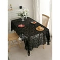 thumbnail image 4 of Black French Lace Tablecloth With Phoenix Tail Pattern For Living Room And Dining Table Decoration, 4 of 7