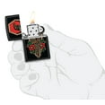 thumbnail image 6 of Zippo Crow Tattoo Design Black Matte Pocket Lighter, 6 of 6