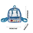 thumbnail image 3 of Back to School Chmadoxn Clear Backpack, Transparent Backpack with Visible Student Backpack Function, Outdoor Backpack, Multi PVC Storage Bag, 3 of 7