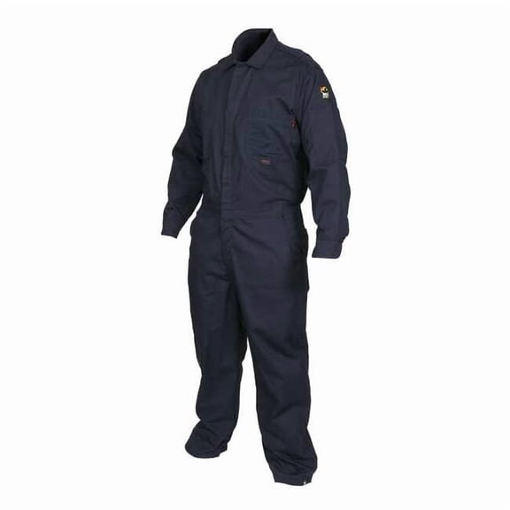 Coverall, 8.7 cal/sq cm ATPV, L, MaxComfort(TM), Snap Closure, Zipper Closure