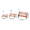 thumbnail image 5 of YIEMEEN Mini Parks Recliner Seats Chair Park Benches Model Micro Landscape Garden, 5 of 15