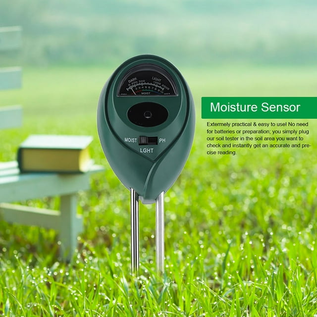 VOBOR Sensor De Humedad del Suelo - 3 En 1 Monitor De Agua del Suelo, Medidor De PH del Suelo Sensor De Humedad del Suelo para La Agricultura