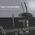 thumbnail image 5 of Soozier Adjustable Steel Seated Calf Raise Exercise Strength Training Gym Equipment, Black, 5 of 10