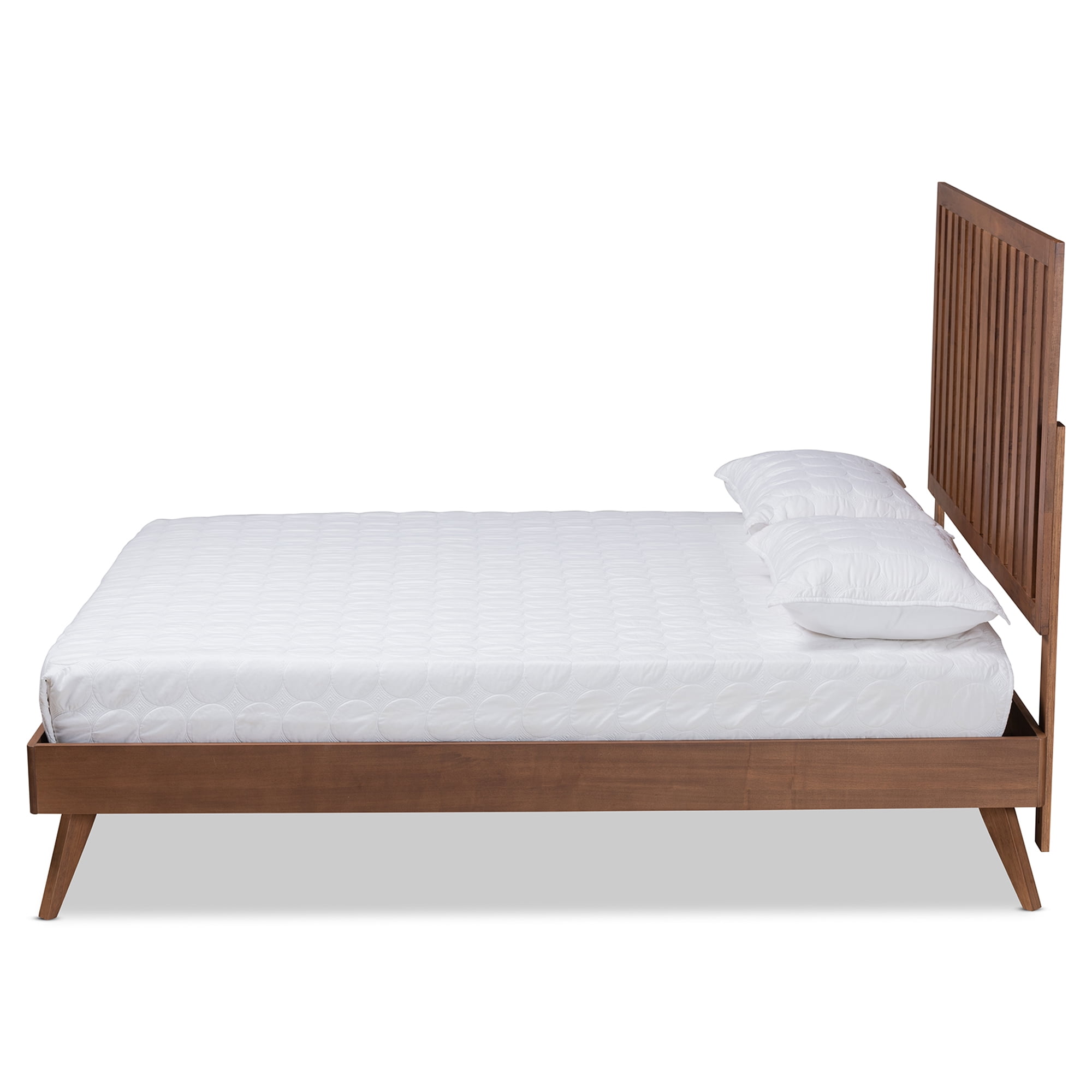 Free Shipping! Baxton Studio Saki Mid-Century Queen Platform