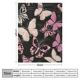 thumbnail image 4 of BCIIG Pink Butterfly Blanket - Soft Butterfly Fall Throw Blanket for Couch, Butterflies Blankets and Throws, Butterfly Birthday Get Well Gifts for Women Wife, Mom, Girls, Adults  50x60in, 4 of 6