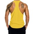 thumbnail image 3 of Bzhegqhd Men's Quick-Dry High-Stretch Slim Fit Workout Vest,Breathable Moisture-Wicking Sleeveless Gym Tank Top, Solid Color Round Neck Casual Athletic Shirt, 3 of 3