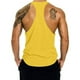 thumbnail image 3 of pstuiky Camisetas sin mangas para hombre, Camiseta deportiva de manga corta con cuello redondo, ajustada y de alta resistencia, de color liso para hombre Camisas de hombre l, 3 of 3
