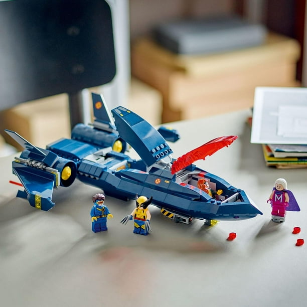 レゴ風　X-MENセット LEGO Marvel X-Men X-Jet Building Set with 4 Minifigures