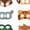 Style B Set, variant on REGALWOVEN 6-Pack Cartoon Animal Mask, Paper Masquerade Masks for Birthday Party Supplies, Cute Safari Jungle Style A Set 7.6" x 5.8"