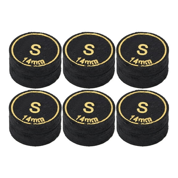 Pool Tips Replacement Tips 6pcs Pool Tips Professional Multi Layers Billiard Pool Tips Replacement For Pool Cues And Snooker 14mm