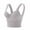 Gray, variant on Push Up Bralettes for Women Underwear Thin Back Strap with A Bra Pad Inside To the Bare Chest Integrated Vest V-Neck Padded Bra Hook and Eye Closure Push-up Bra Style Y-296 , White One Size