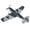 Gray, variant on Bruce&Shark RC Plane 3 Channel Remote Control Airplane Fighter Toys, 2.4GHz 6-axis Gyro Stabilizer RTF Glider Aircraft Plane with 2 Batteries, Easy to Fly for Adults Beginners