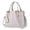 White, variant on Women Fashion Purses and Handbags Shoulder Tote Bags Top Handle Satchel for Women,Versatile Canvas Shoulder Bag with Zipper, Big Capacity Handbag for Work, Travel, Shopping & Daily Use(Hot Pink)