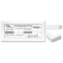 Sales Tax Certificate Wood Frame - 8.5 x 3.5 inches - White Wood