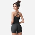 thumbnail image 5 of Active Women's Strappy Back Fitted Tank Top with Scoop Neck - Large, Gray, 5 of 7