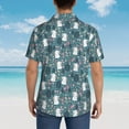thumbnail image 6 of Daiia Forest Rabbit Hawaiian Shirt for Men Gentle Cotton Regular Short Sleeve Casual-3X-Large, 6 of 9