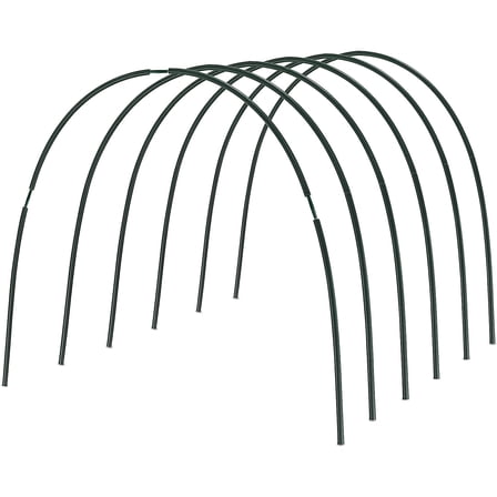 Gardzen Garden Hoops, DIY Grow Tunnel, Greenhouse Hoops for Raised Beds and Garden Netting 24PCS