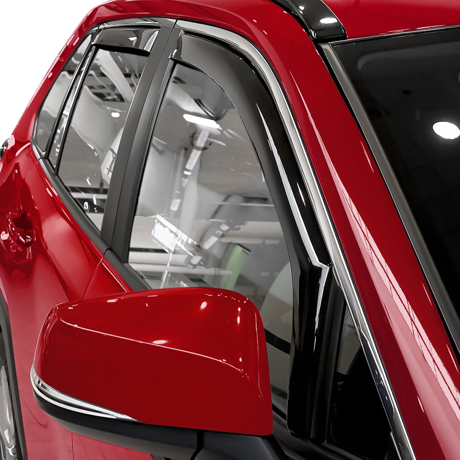 Voron Glass In-Channel Extra Durable Rain Guards for Toyota RAV4 2019-2025, Window Deflectors, Vent Window Visors, 4 Pieces - 200555