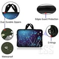 thumbnail image 3 of LSS 14.1 inch Laptop Sleeve Bag Carrying Case Pouch with Handle for 14" 14.1" Apple MacBook, Acer, Dell, Hp, Blue Swirl Mid Summer Night Floral, 3 of 3
